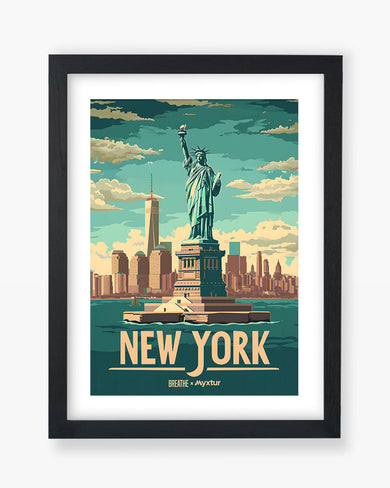 New York in Liberty [BREATHE] Art Poster