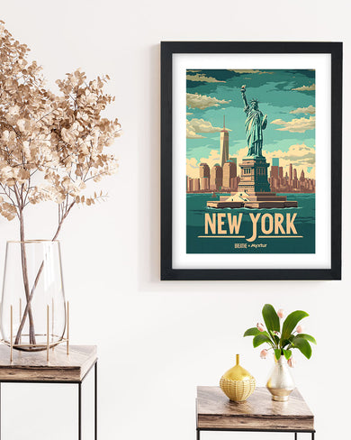 New York in Liberty [BREATHE] Art Poster