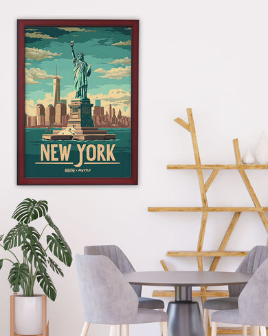 New York in Liberty [BREATHE] Art Poster
