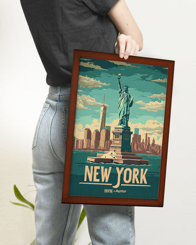 New York in Liberty [BREATHE] Art Poster