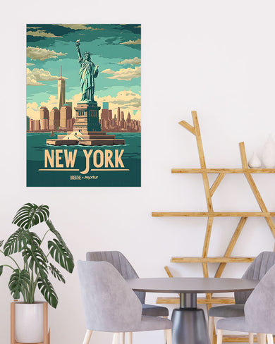 New York in Liberty [BREATHE] Art Poster