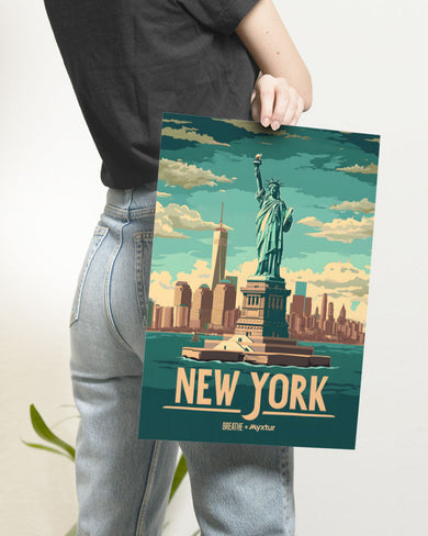 New York in Liberty [BREATHE] Art Poster