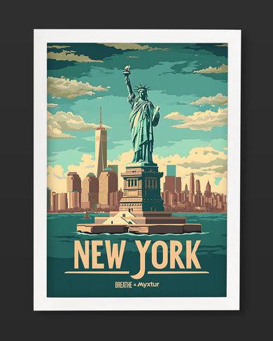 New York in Liberty [BREATHE] Art Poster