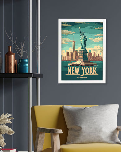New York in Liberty [BREATHE] Art Poster