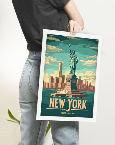 New York in Liberty [BREATHE] Art Poster