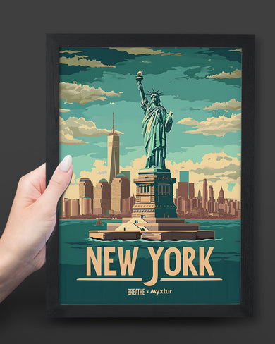 New York in Liberty [BREATHE] Art Poster
