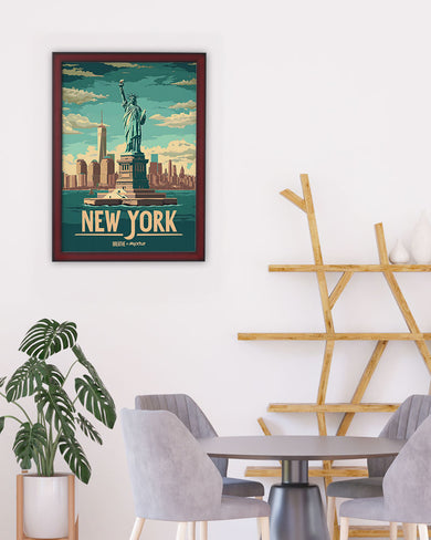 New York in Liberty [BREATHE] Art Poster