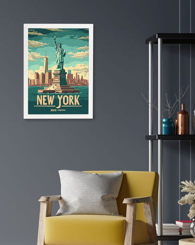 New York in Liberty [BREATHE] Art Poster
