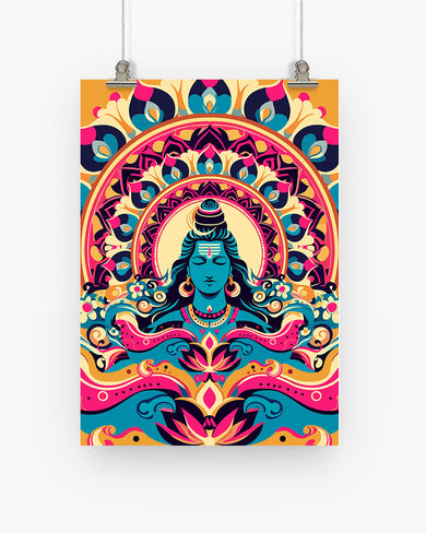 Shiva-Origin of Creation Art Poster