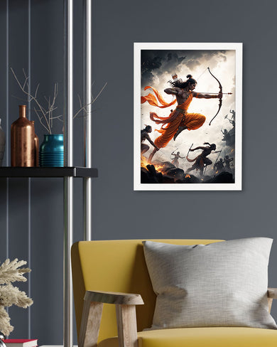 Warrior Prince Lord Ram Art Poster