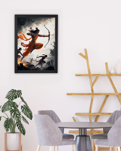 Warrior Prince Lord Ram Art Poster