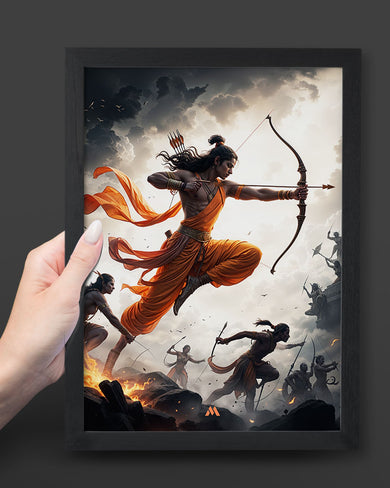 Warrior Prince Lord Ram Art Poster