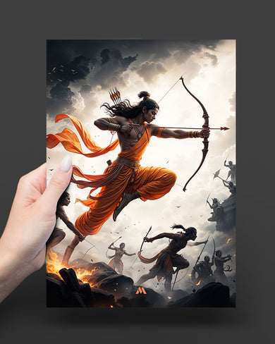 Warrior Prince Lord Ram Art Poster