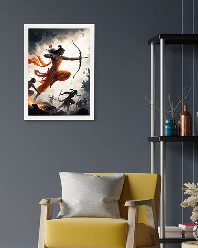 Warrior Prince Lord Ram Art Poster