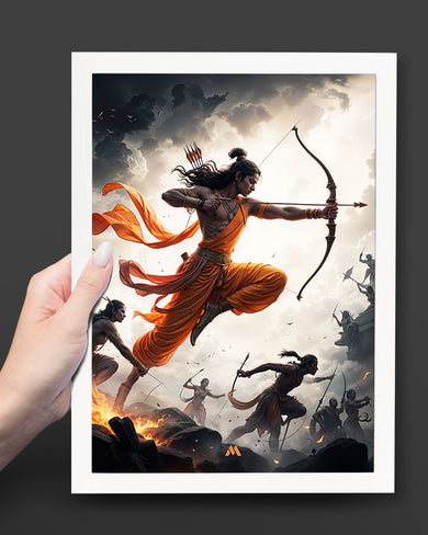 Warrior Prince Lord Ram Art Poster