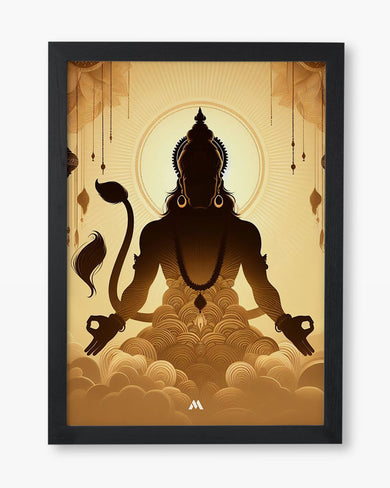 Vayu Putra Hanuman Art Poster