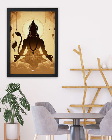 Vayu Putra Hanuman Art Poster