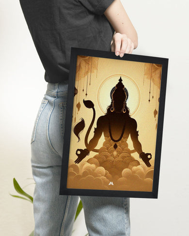 Vayu Putra Hanuman Art Poster