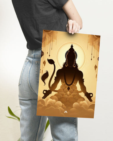 Vayu Putra Hanuman Art Poster