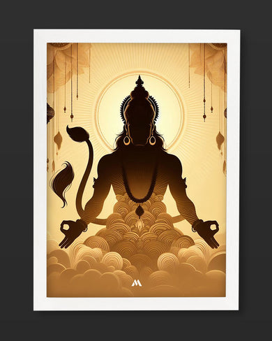 Vayu Putra Hanuman Art Poster