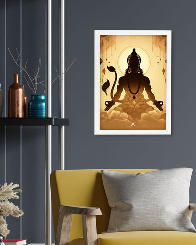 Vayu Putra Hanuman Art Poster