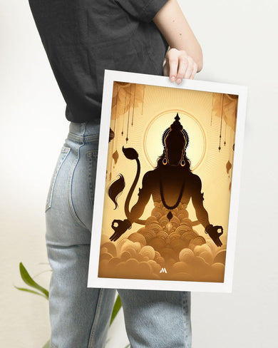 Vayu Putra Hanuman Art Poster