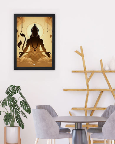 Vayu Putra Hanuman Art Poster