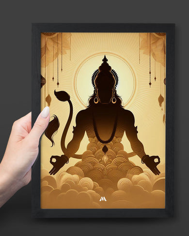 Vayu Putra Hanuman Art Poster