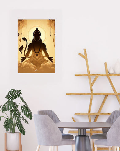 Vayu Putra Hanuman Art Poster