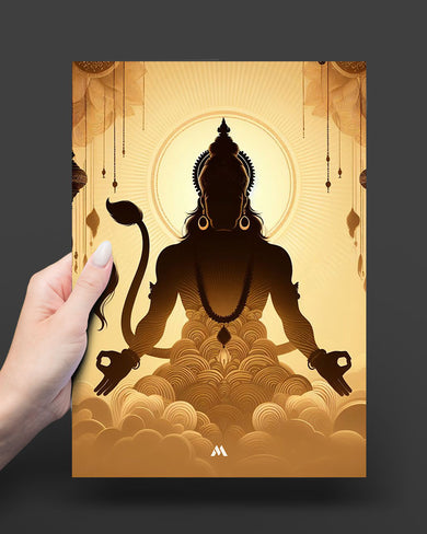 Vayu Putra Hanuman Art Poster