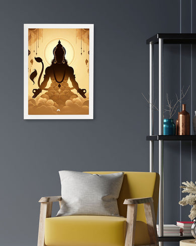 Vayu Putra Hanuman Art Poster