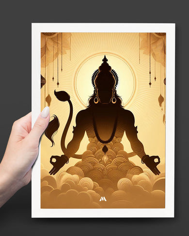 Vayu Putra Hanuman Art Poster