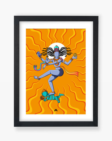 Shiva Tandava Fury Art Poster