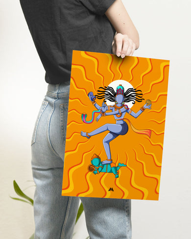 Shiva Tandava Fury Art Poster