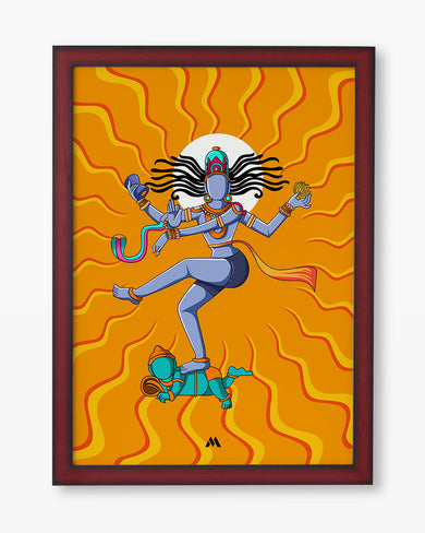 Shiva Tandava Fury Art Poster