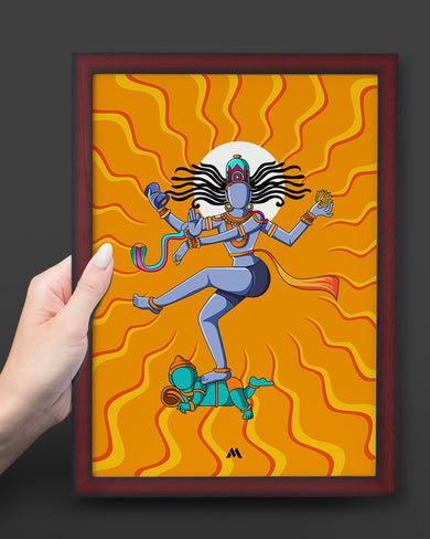 Shiva Tandava Fury Art Poster