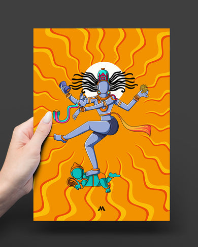 Shiva Tandava Fury Art Poster