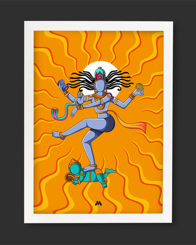 Shiva Tandava Fury Art Poster