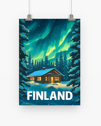 Aurora in Finland [BREATHE] Art Poster