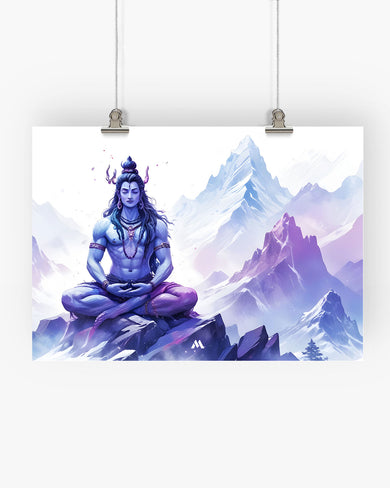 Serenity on Kailash Art Poster