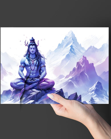 Serenity on Kailash Art Poster