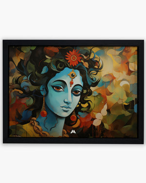 Shiva in Watercolours Art Poster