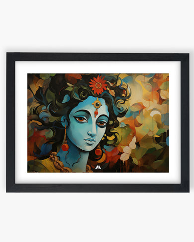 Shiva in Watercolours Art Poster