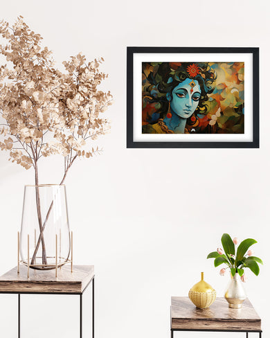 Shiva in Watercolours Art Poster