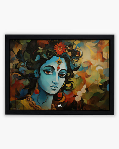 Shiva in Watercolours Art Poster