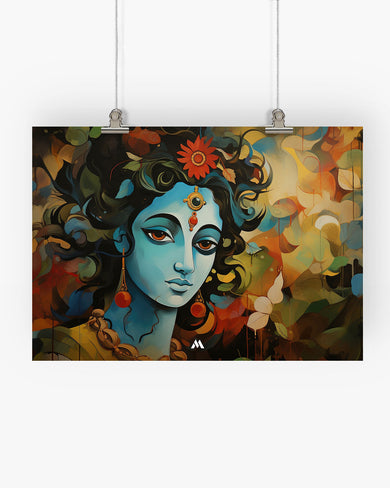 Shiva in Watercolours Art Poster