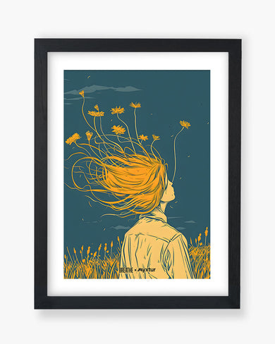 Golden Cascade [BREATHE] Art Poster