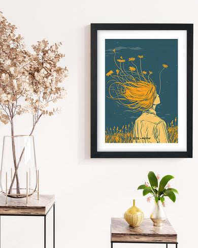 Golden Cascade [BREATHE] Art Poster