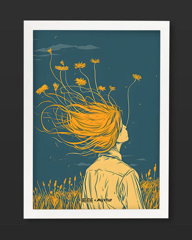 Golden Cascade [BREATHE] Art Poster