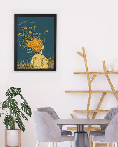 Golden Cascade [BREATHE] Art Poster